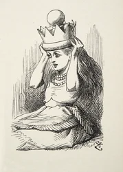Queen Alice, Illustration from Through the Looking Glass by Lewis Carroll